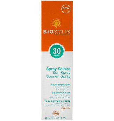 Spray de soare cu protectie solara, SPF 30+, 100 ml Biosolis