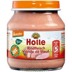 Piure bio cu carne de vita pentru copii 5 luni - 125 g