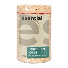Turte din orez cu condimente verzi, 100g