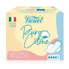 Absorbante de zi din bumbac hipoalergenic 4 picaturi 14buc Vivicot