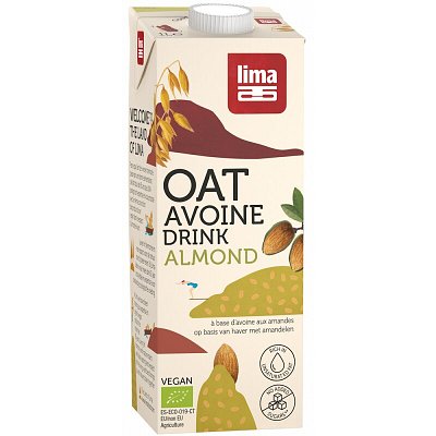 Bautura vegetala cu ovaz si migdale bio 1l Lima