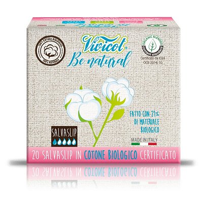 Protej slip din bumbac ecologic 1 picatura 20buc Vivicot