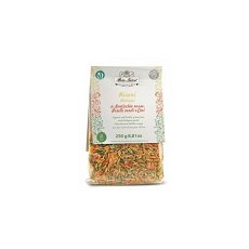 Paste Risoni tricolore cu mazare, linte si naut bio 250g Pasta Natura