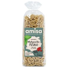 Fusilli din orez integral bio 500g Amisa