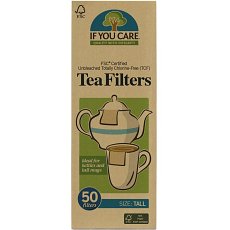 Filtre de ceai inalte nealbite (fara clor) compostabile 50buc If You Care