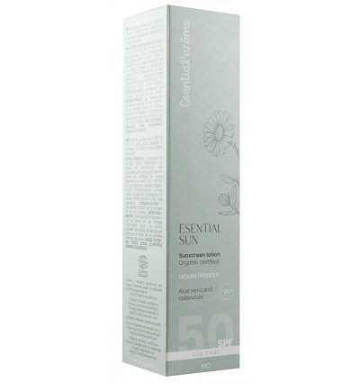 Bio Lotiune pentur plaja cu SFP50, cu aloe vera si galbenele, 100ml