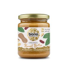 Crema de arahide crunchy bio 250g Biona