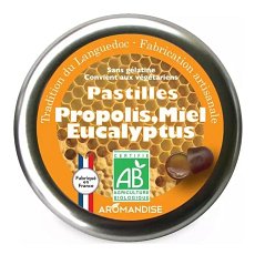 Bomboane artizanale cu propolis, miere si eucalipt bio 45g Aromandise
