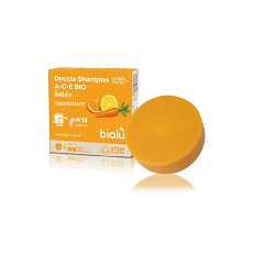 Sampon si gel de dus solid cu vitamina A, C, E ecologic 55g Biolu